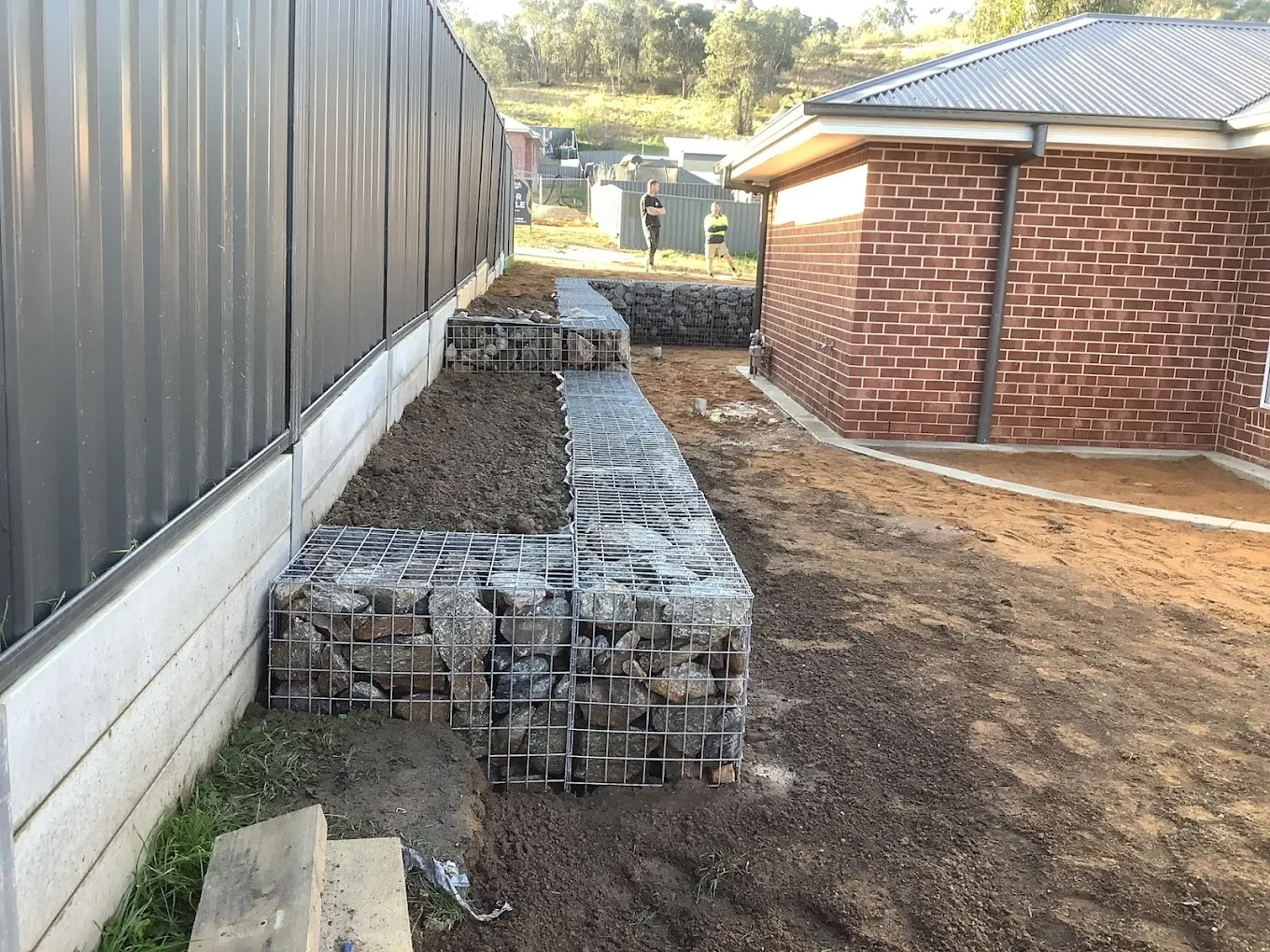 Gabion Cage, Rock wall.