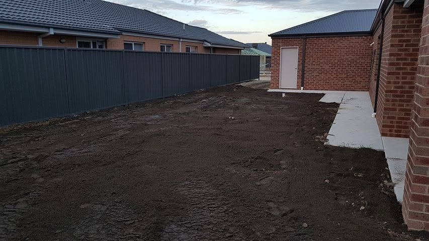 Outdoor site preparation completed by A1 Retaining in Killara