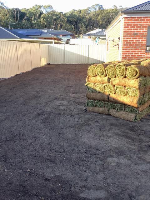 Grass and site preparation by A1 Retaining in Albury Wodonga